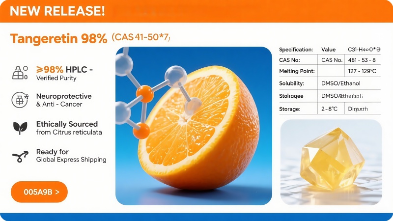 Premium Tangeretin 98% (CAS 481-53-8) Now Available for Global Export! July 11, 2025
